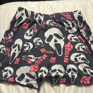 Skull Patterned Shorts